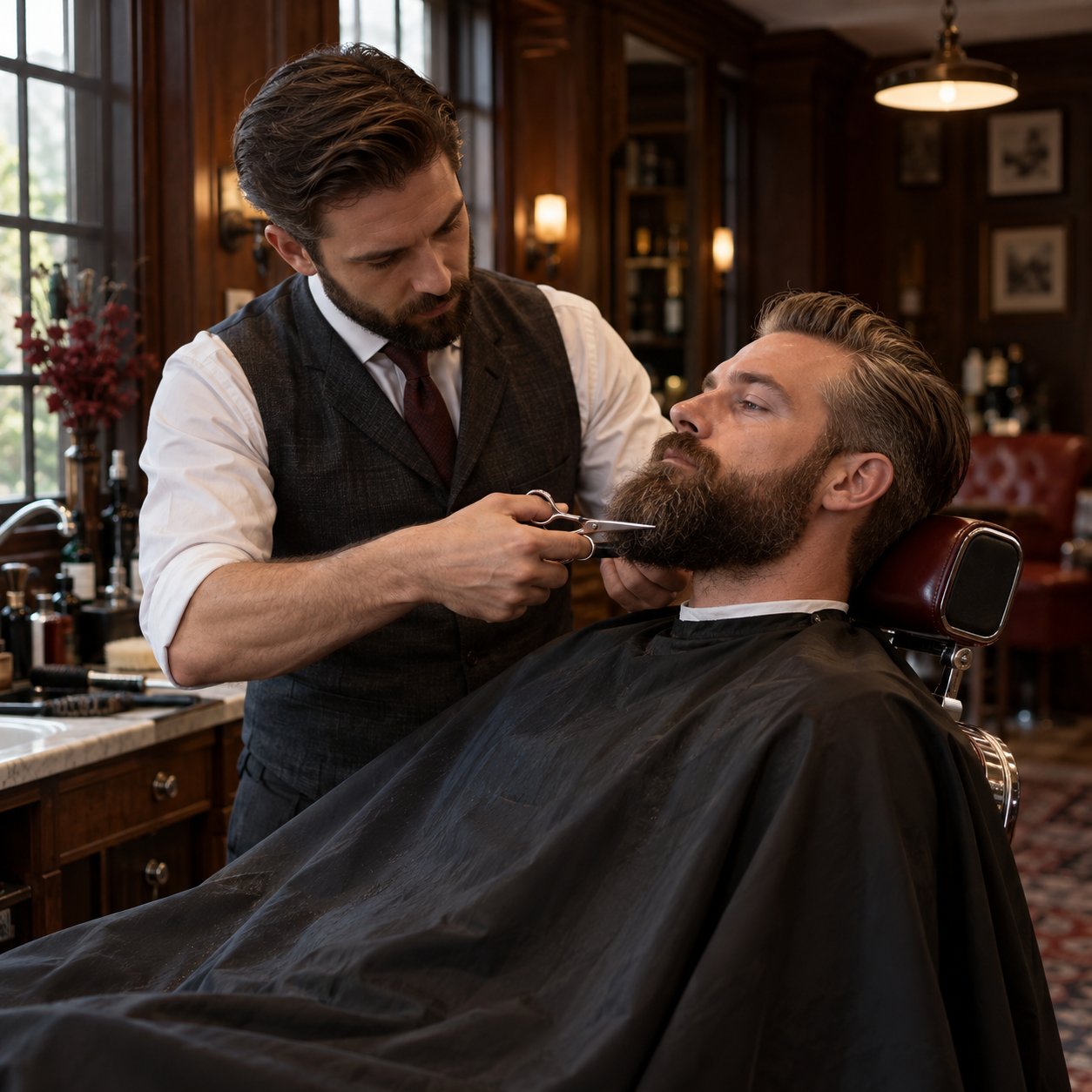 Baard op punt